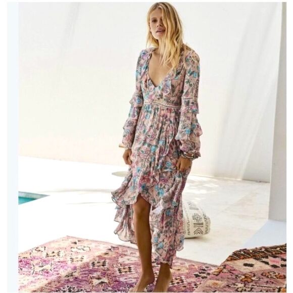 Spell Sayulita Dress Musk-Size MEDIUM - Picture 14 of 16